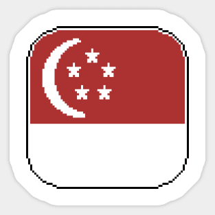 Flag of Singapore Sticker